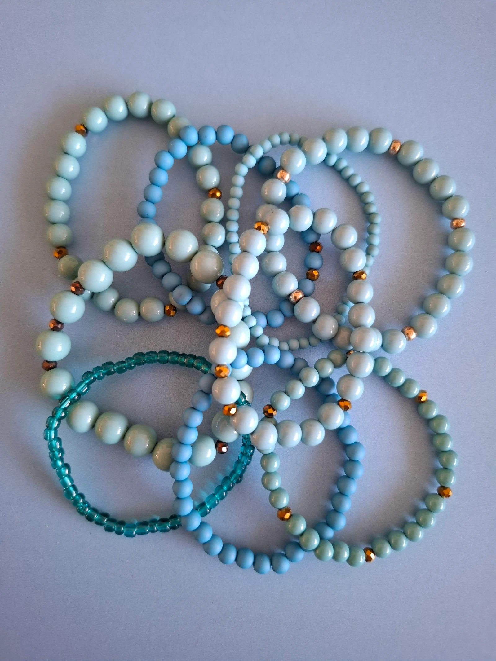 Conjunto de pulseiras azul 3 – photo 2